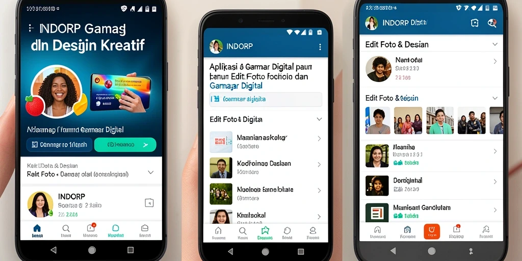 Antarmuka pengguna INDORP yang intuitif untuk gambar digital.