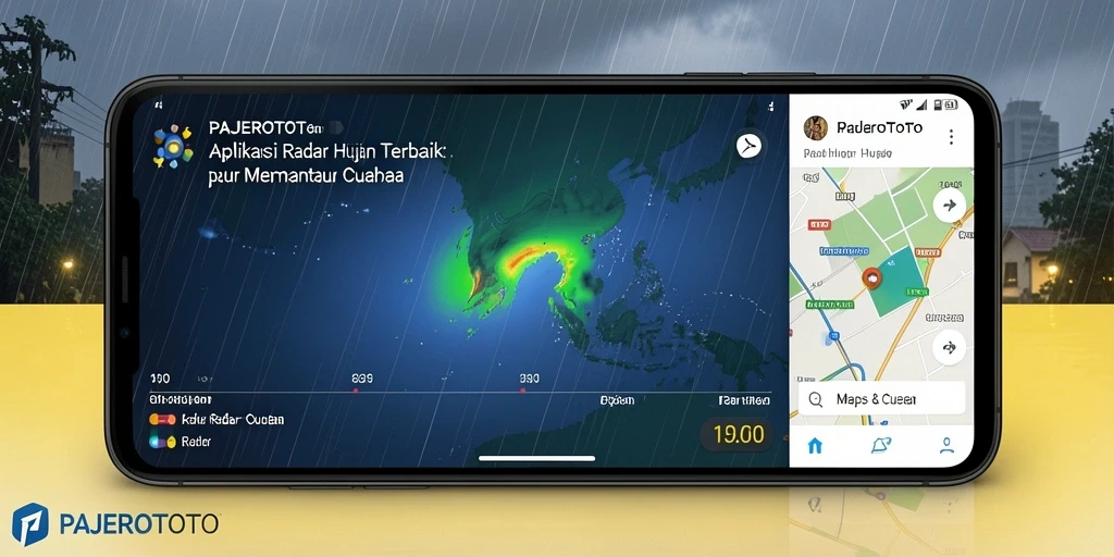 Tampilan antarmuka PAJEROTOTO dengan fitur Radar Hujan yang informatif.